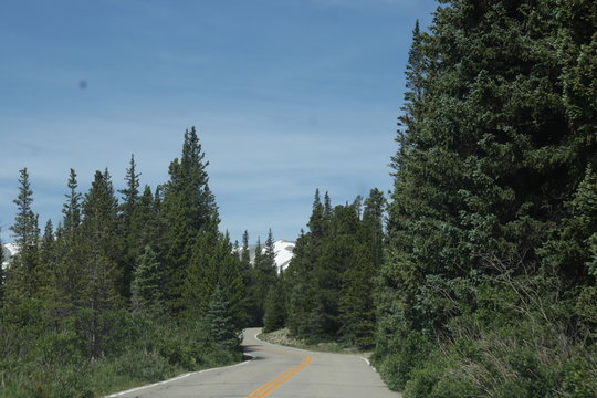 Road Rocky Mountains Snow