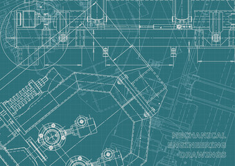 Fototapeta premium Corporate Identity, plan, sketch. Technical illustrations, backgrounds