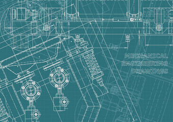 Corporate Identity, plan, sketch. Technical illustrations, backgrounds