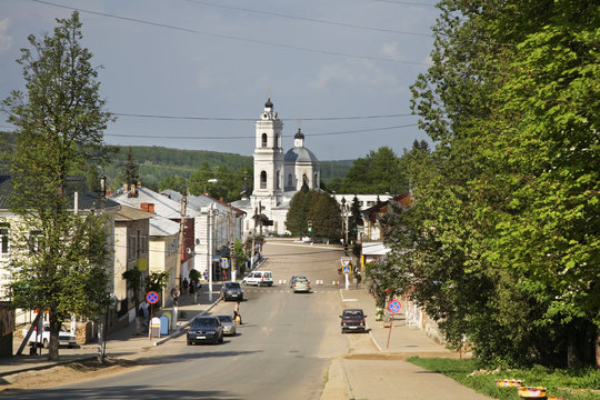 Lenin street in Tarusa. Russia