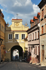 Grodzka street in Lublin. Poland