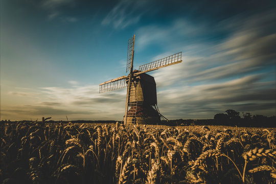 Windmill at harvest