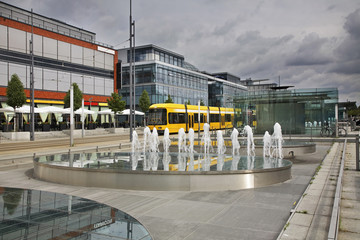 Wiener platz in Dresden. Germany