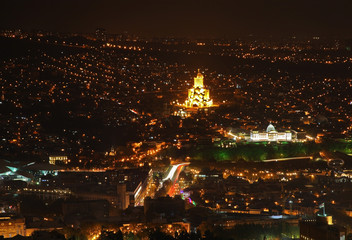 Panoramic view of Tbilisi. Georgia