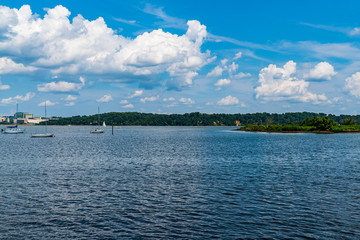 lake and blue sky