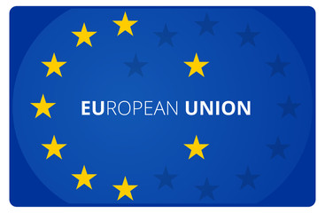 European Union EU creative abstract symbol icon 3d-illustration