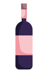 Isolated wine bottle design vector illustration