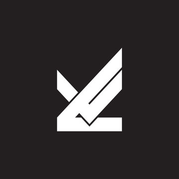 letter ,  simple geometric logo vector