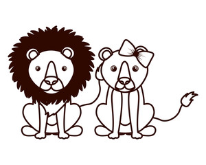 card of celebration with animals on white background