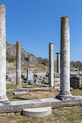 Ruins at archaeological site of Philippi, Greece