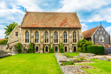 Fototapeta na wymiar St Augustine's College chapel in Canterbury, Kent, UK