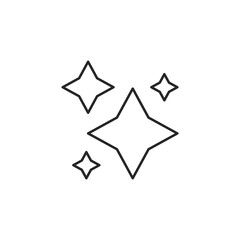 Stars vector icon. Stars vector illustration