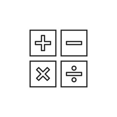 Calculator vector icon. Calculator vector illustration