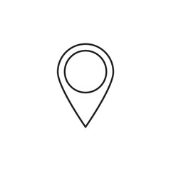 Pin location vector icon. Pin location vector illustration