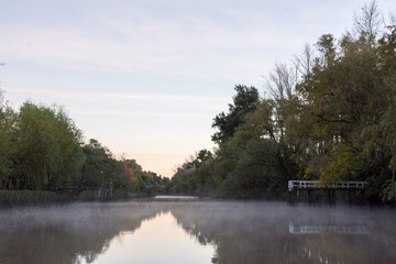 Delta River in Tigre City at Morning in Buenos Aires, Argentina