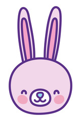 Rabbit cartoon design vector illustration