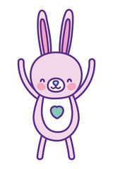 Rabbit cartoon design vector illustration