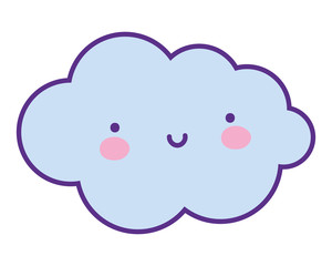 Isolated cloud cartoon vector design