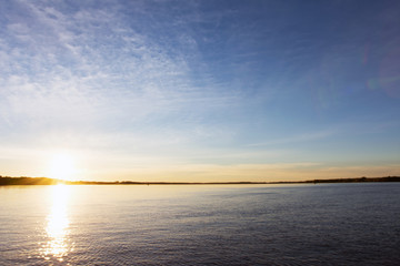 Parana River at Dusk in Buenos Aires, Argentina