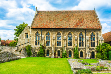 Fototapeta na wymiar St Augustine's College chapel in Canterbury, Kent, UK