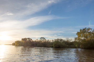Parana River at Dusk in Buenos Aires, Argentina
