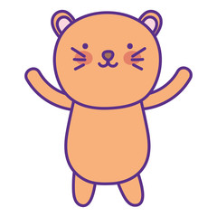 Isolated panda cartoon vector design