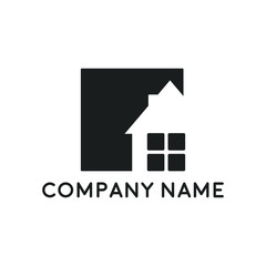 Real estate property logo concept for business corporate sign
