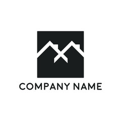 Real estate property logo concept for business corporate sign