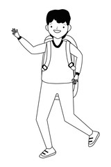 Isolated man design vector illustration