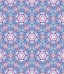 Geo Art. Endless Repeat Painting. 