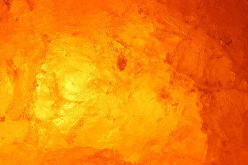 岩塩ランプのクローズアップ