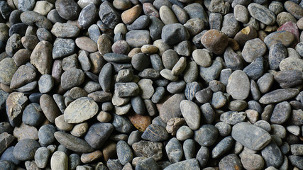 Crushed Gravel background. Pile of Stones texture. construction work, decorate large buildings, Blank for design..