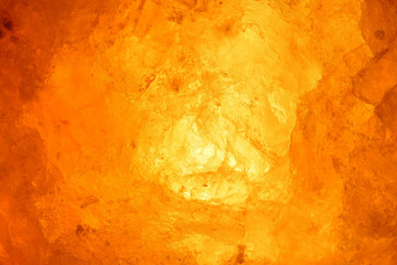 岩塩ランプのクローズアップ