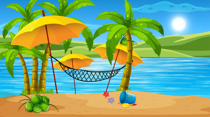 Empty nature beach ocean coastal landscape