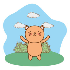 Isolated lioness cartoon vector design