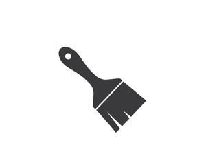 color paint brush logo icon vector illustration