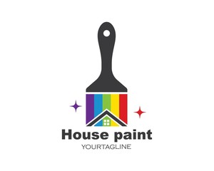 house,bulding paint logo icon vector illustration
