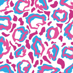 Animal print background design vector illustration