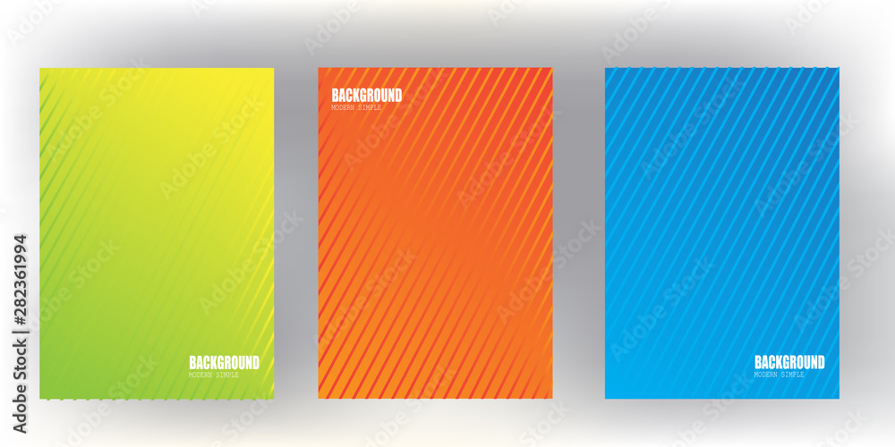 Canvas Prints l covers design with colorful halftone gradients.background template design