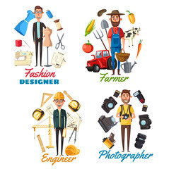 Photographer, farmer, engineer, fashion designer