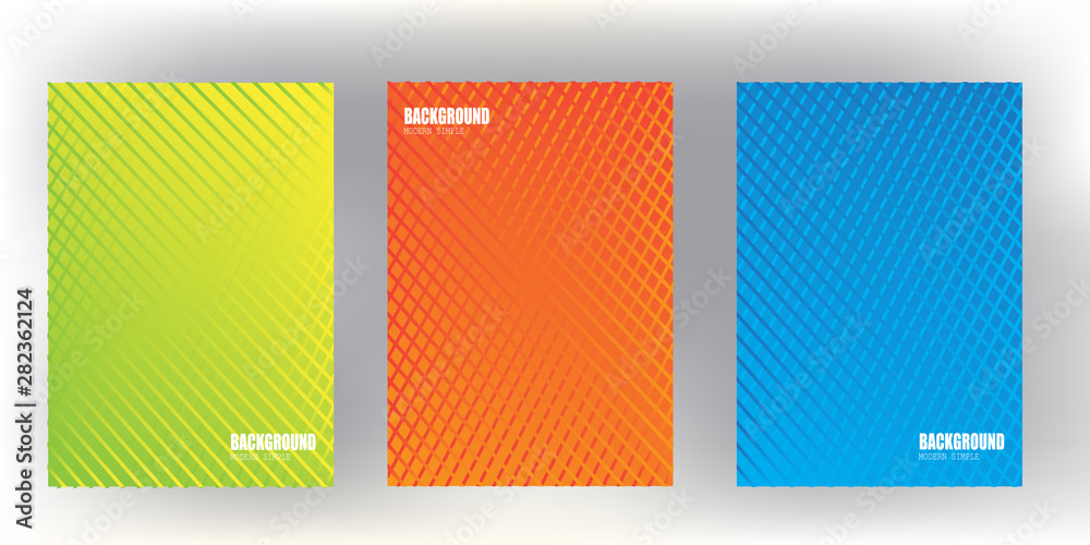 Canvas Prints l covers design with colorful halftone gradients.background template design