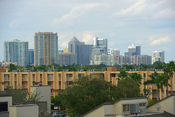Fort Lauderdale downtown skyline in Fort Lauderdale, Florida, USA.