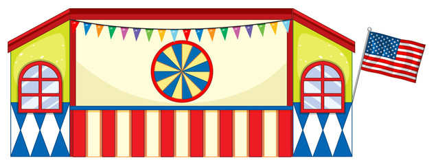 Obraz premium Stage design at fun fair