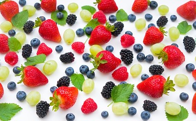 Fresh mixed fruits, berries background.Healthy food , diet.