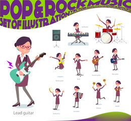 flat type glasses office women_pop music