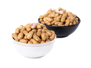 Pile Of Peanuts on White Background