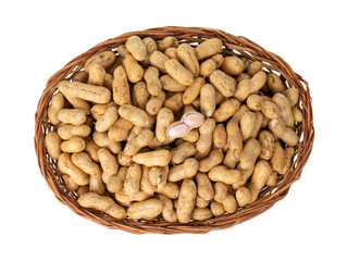 Pile Of Peanuts on White Background