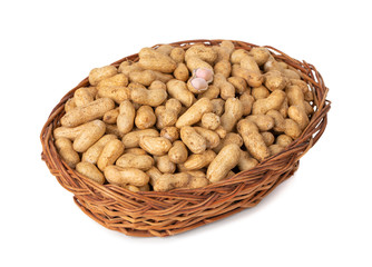 Pile Of Peanuts on White Background
