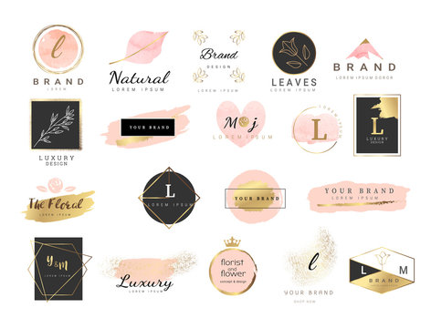 Logo watercolor background banner