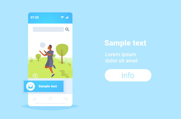 man using smart watch guy playing volleyball wearing fitness tracker equipment for monitoring health smartwatch concept smartphone screen mobile app horizontal copy space full length